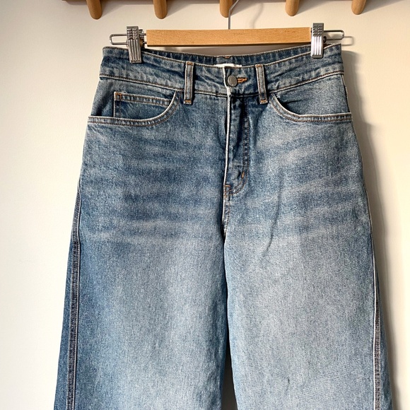 ALC Abbott II High Rise Wide Straight Leg Jeans Size 25 - Picture 8 of 8